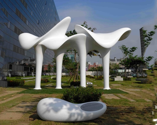 Plaza Dekorasyonunda Kamu Sanatı Açık Metal Heykel Paslanmaz Çelik