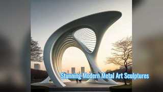 Mimari Dekor için Modern Soyut Metal Heykel