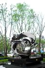 Kare Dekorasyon için Ayna Finish Açık Çağdaş Metal Heykel