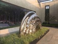 Paslanmaz Çelik Büyük Açık Heykel, Ayna Cilalı Açık Modern Sanat Heykeli